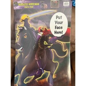 Beistle Headless Horseman Halloween Photo Prop 37x25 Party Decoration 00992